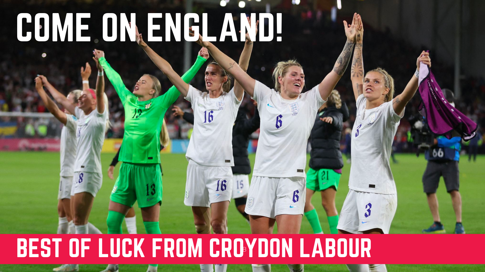 The Lionesses have inspired the whole country this summer. We are all behind you. One more game – you can do it. Come on England!